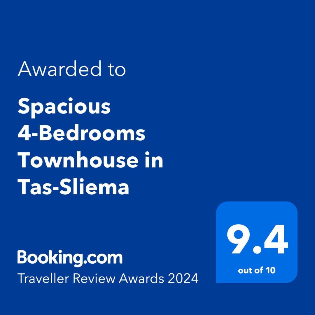 Spacious 4-Bedrooms Townhouse In Tas-สลีมา ภายนอก รูปภาพ
